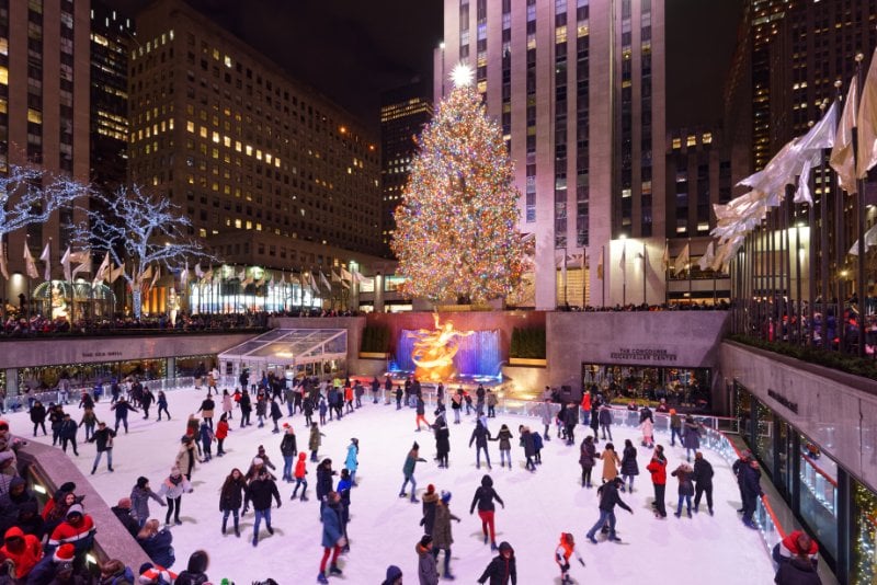 Christmas Day at the Rockefeller Center