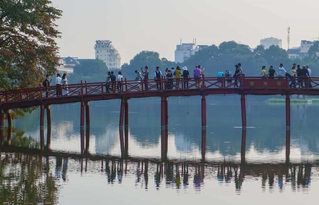 Bridge To Temple Things To Do In Hanoi