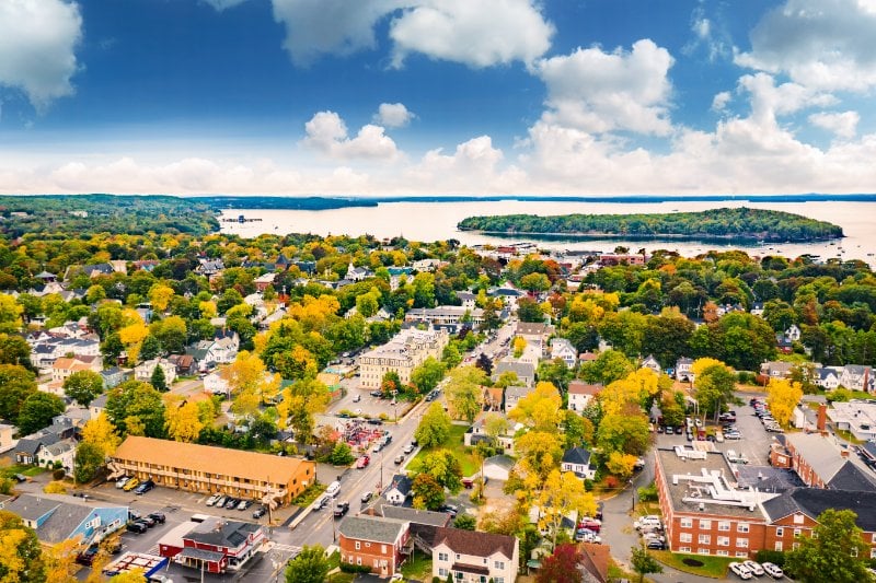 Bar Harbor Aerial View