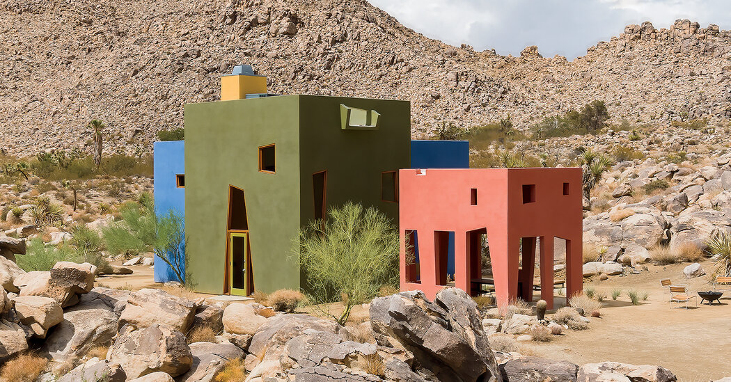 A Cubed, Colorful Retreat in the California Desert