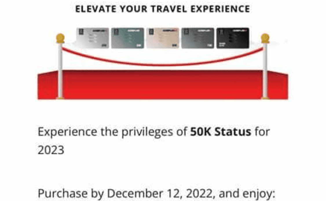 Aeroplan Elite Status: Targeted Buy-Up Offers to the Next Tier