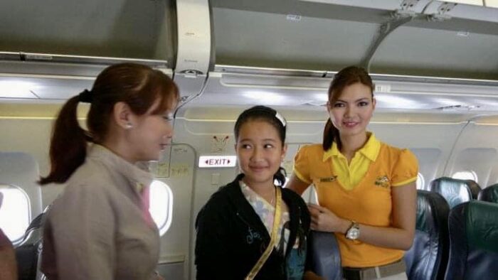 When Regina first met Zai - the flight attendant who inspired her to become one photo by Regina Gregoria via Facebook