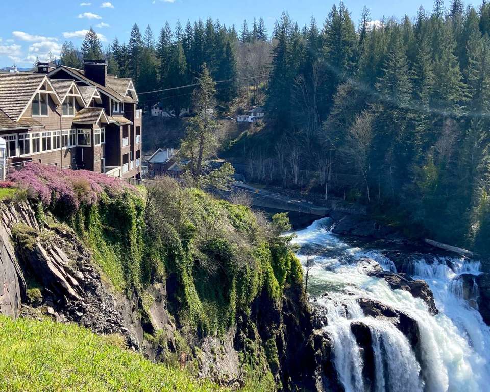 Spend the night above the falls at Salish Lodge & Spa