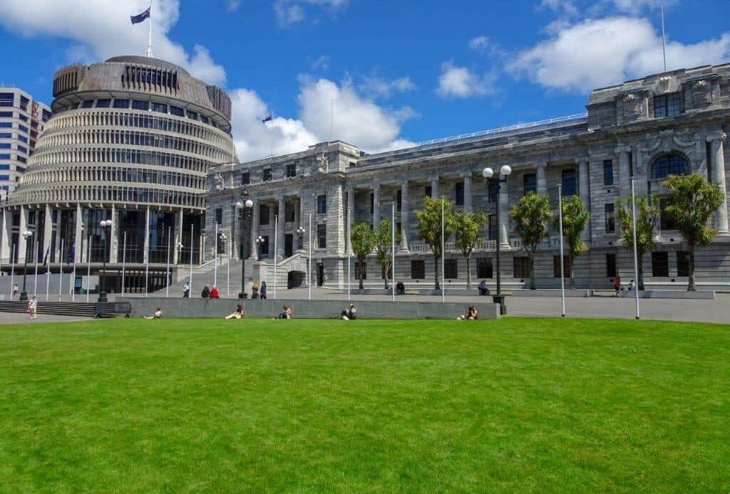 New Zealand Beehive, Parliament Wellington