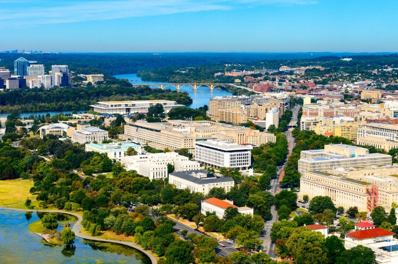 Downtown Washington Aerial View