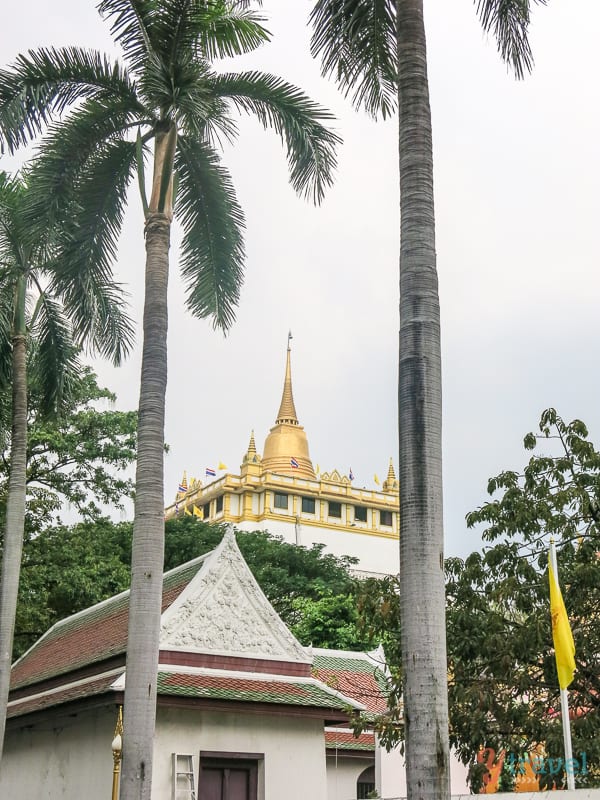 view of golden mount on the hill