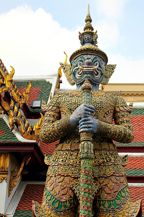 elaborately decorated statue at Grand PAlance