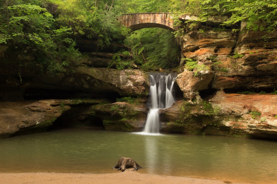 Upper Falls at Old Man's Cave, Hocking Hills State Park, Ohio