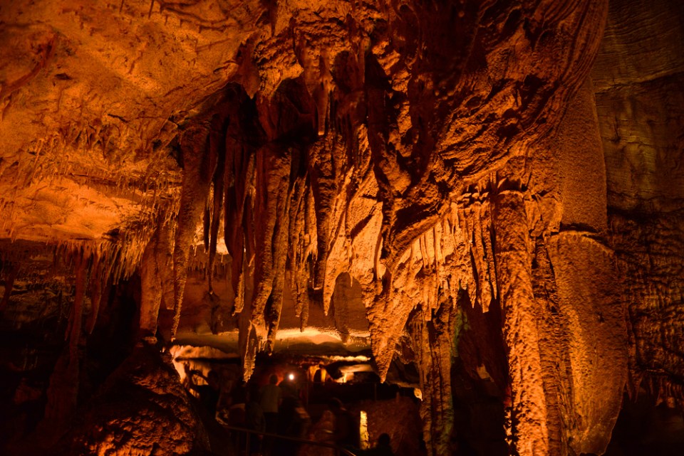 Frozen Niagara in Mammoth Cave National Park, Kentucky,