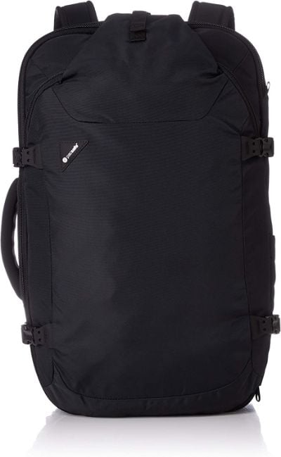 Black Pacsafe Venturesafe EXP45 Anti-Theft Carry-On Travel Backpack