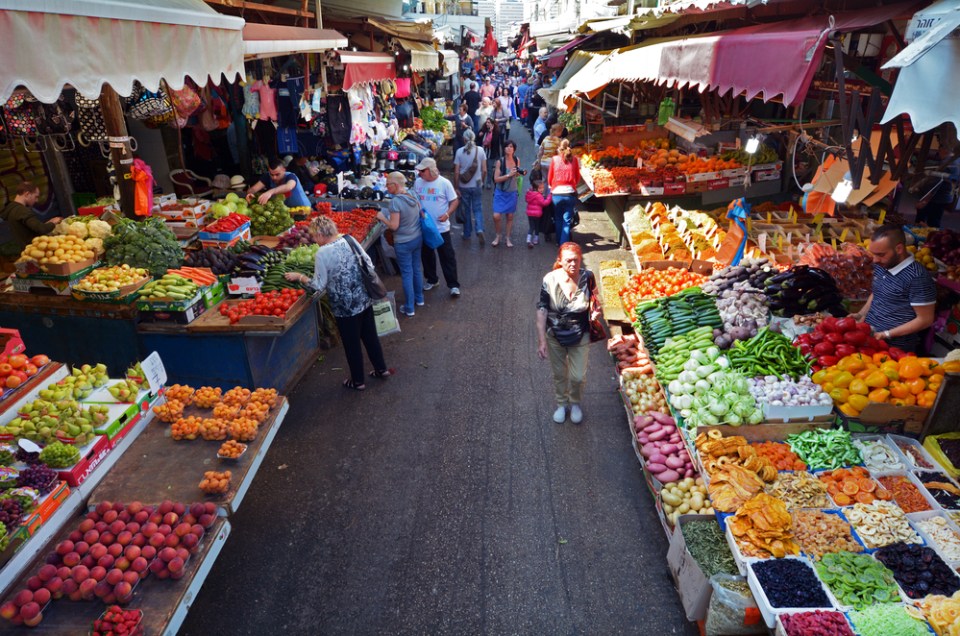 Carmel Market Shuk HaCarmel in Tel Aviv