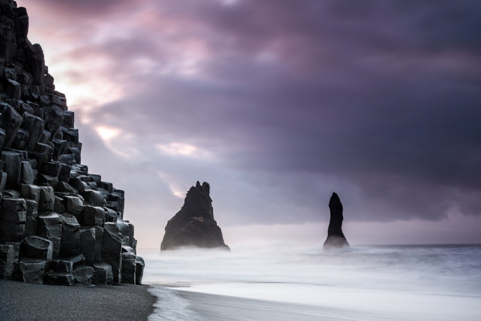 Reynisfjara volcanic beach, iceland