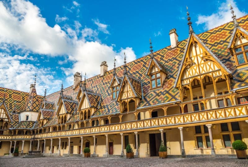 Hotel Dieu Architecture in Beaune, France