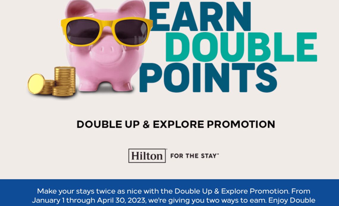 Hilton Honors Winter 2023 Promotion: Earn Double Points