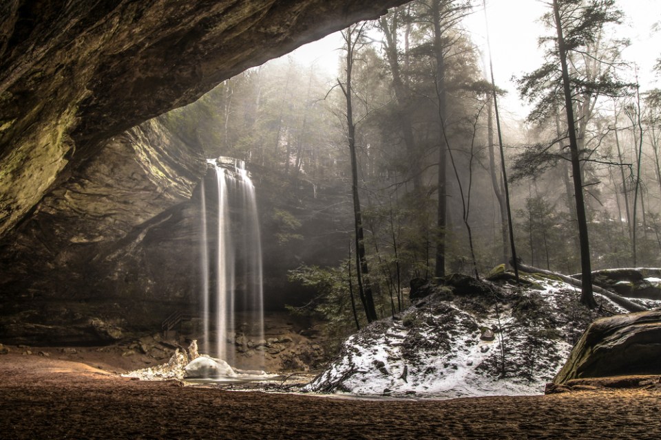 Enchanted Forest Landscape At Hocking Hills State Park in Ohio