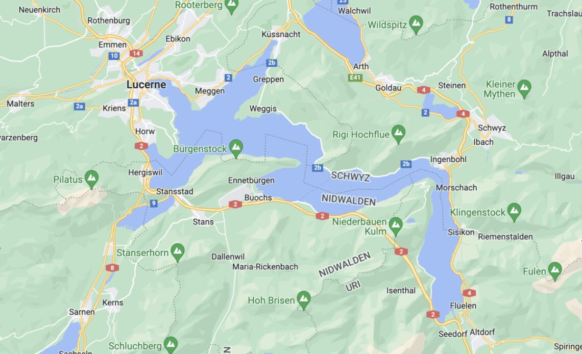 lake lucerne map