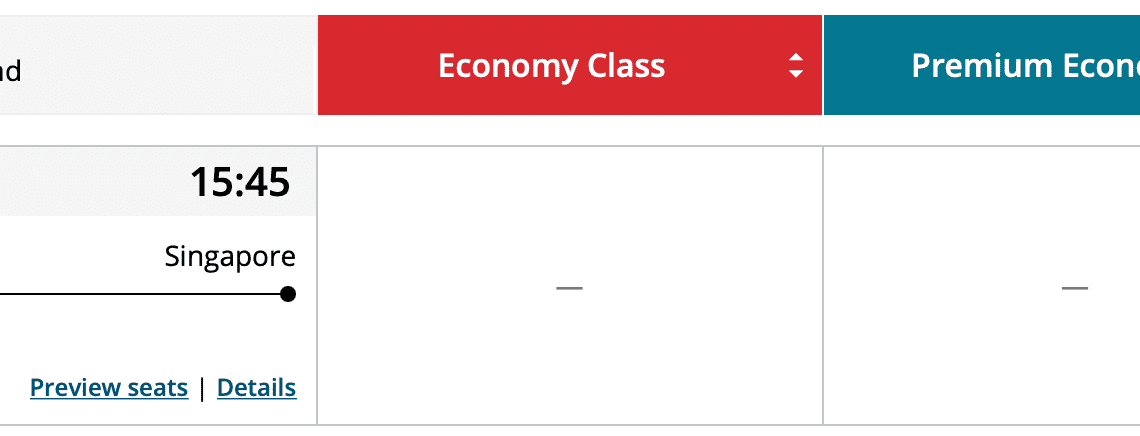 Long-Haul Singapore Airlines Business Class Now Bookable on Aeroplan!