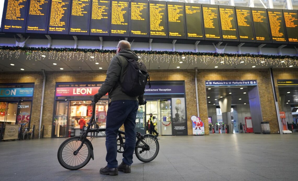 Rail strikes news - latest: Boxing Day shoppers brace for travel chaos as all trains axed