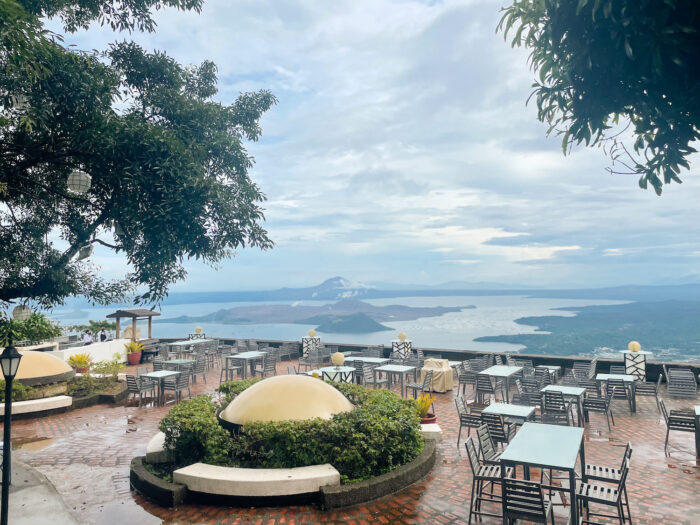 View from Taal Vista’s veranda