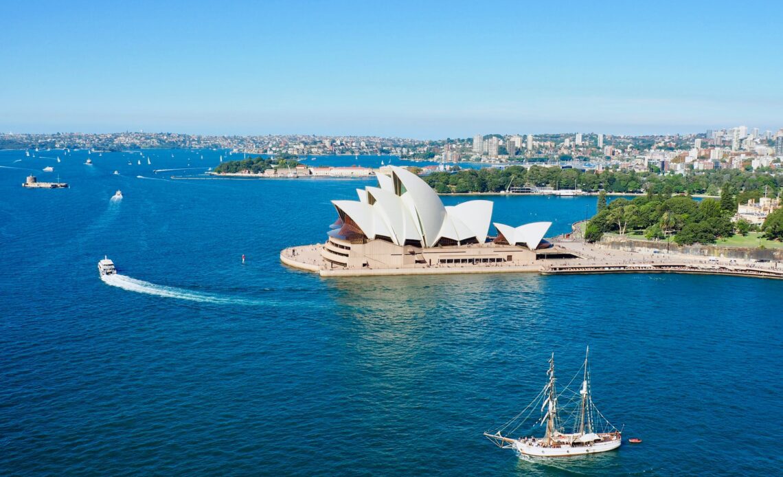 View of Sydney Opera House from the Pylon Lookout (photo: Alexa Soh)