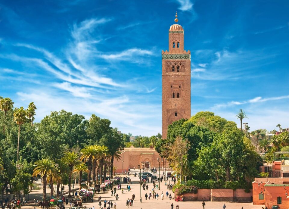 Main square of Marrakesh in old Medina. Morocco