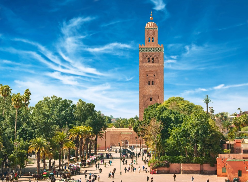 Main square of Marrakesh in old Medina. Morocco