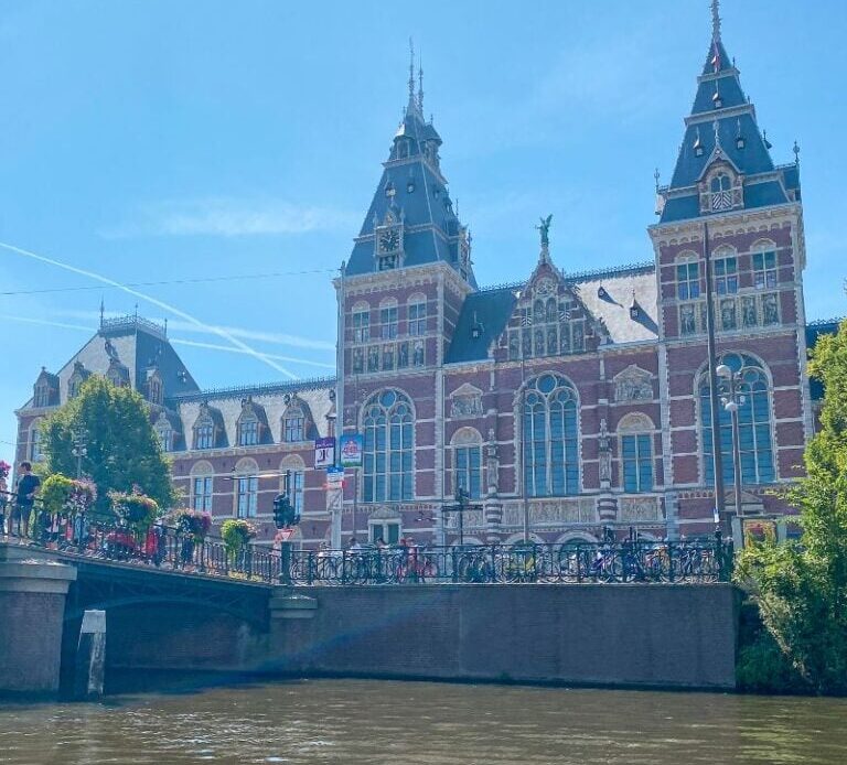 Rijksmuseum View from Amsterdam Canal