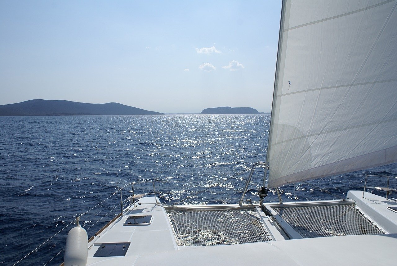 Catamaran in Greece 
