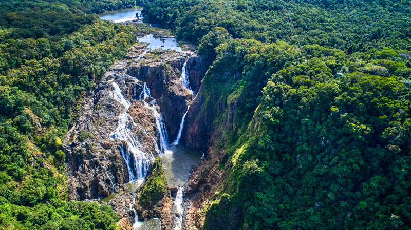 Aerial view of Barron Falls