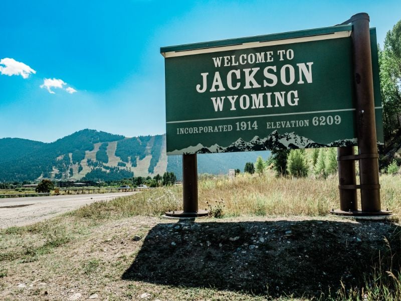 Jackson Hole, Wyoming Welcome Sign