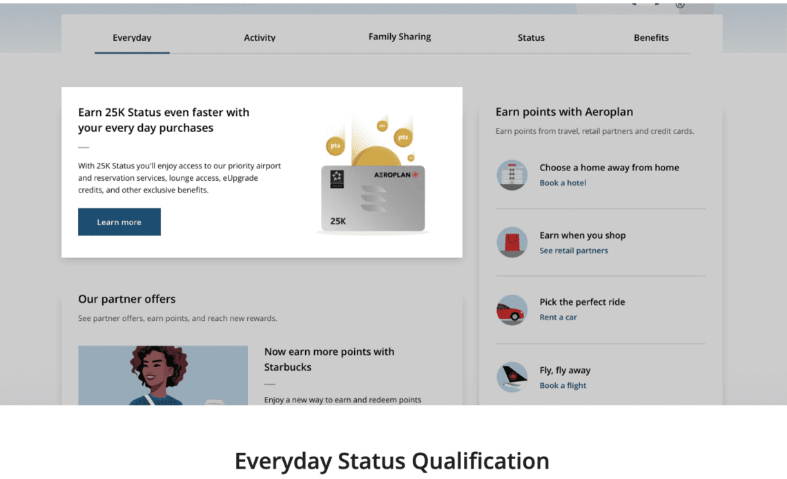 Aeroplan's Everyday Status Qualification Begins for 2023