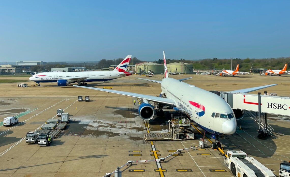 British Airways flight attendant arrested at Gatwick for ‘being drunk on plane’