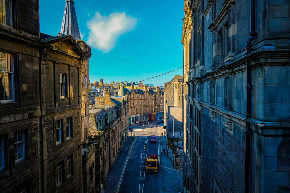 View of Edinburgh City Streets - Edinburgh or Glasgow