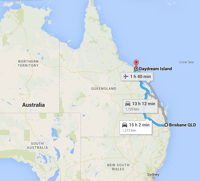 Map of daydream island