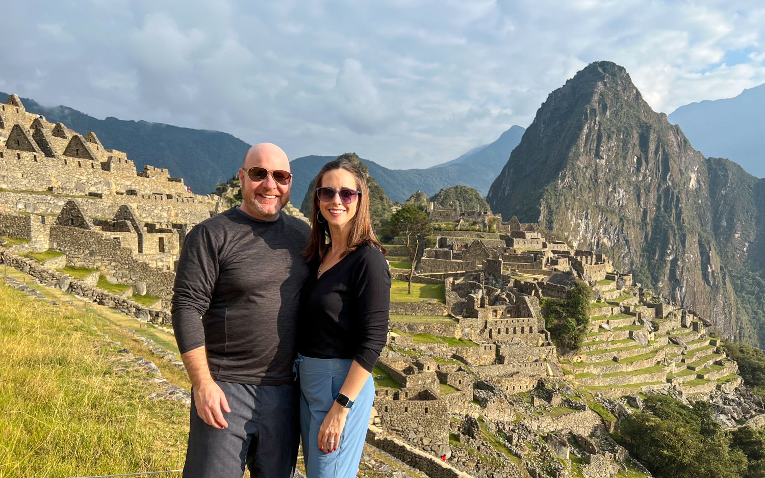 Dave and Kel at Machu Picchu in Peru