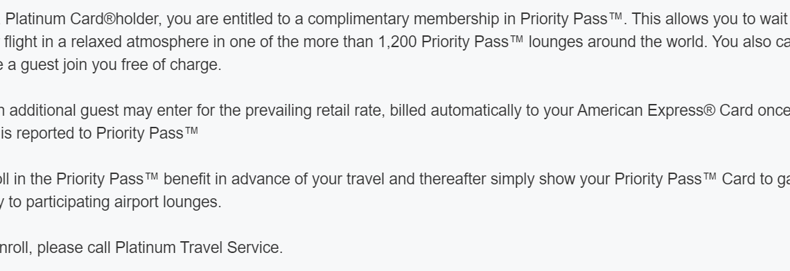 Lounge Access on the Amex Platinum Cards