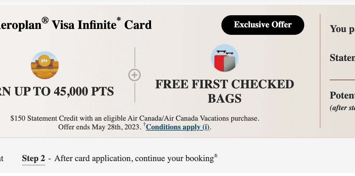 TD Aeroplan Visa Infinite Privilege: In-Path Offer for 115,000 Points + $300 Statement Credit