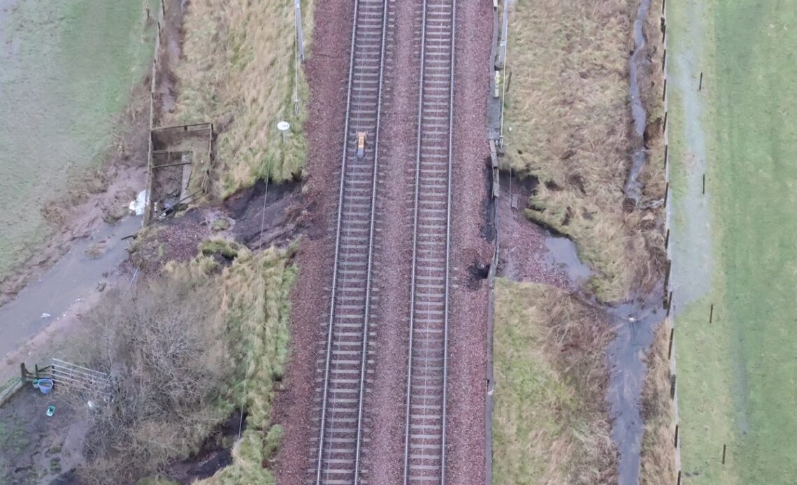 West Coast main rail line closed all week due to landslip ahead of further strikes