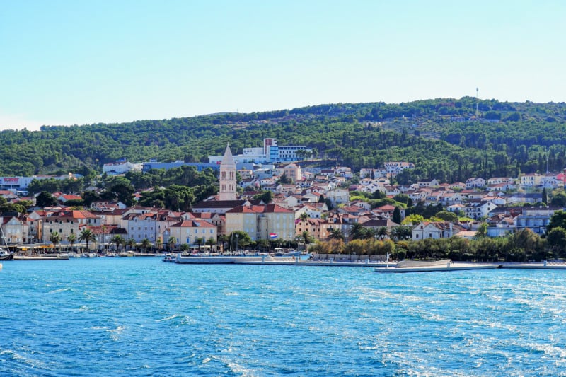View of Supetar, Croatia from the Sea