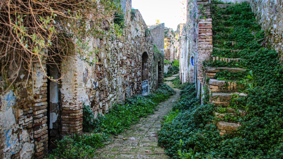 Craco, abandoned village in Basilicata, Italy. ghost village