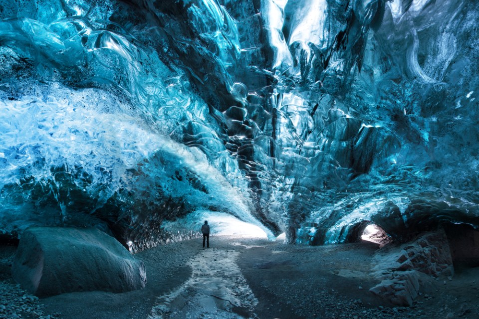 Scenic view of ice cave, Vatnajokull National Park