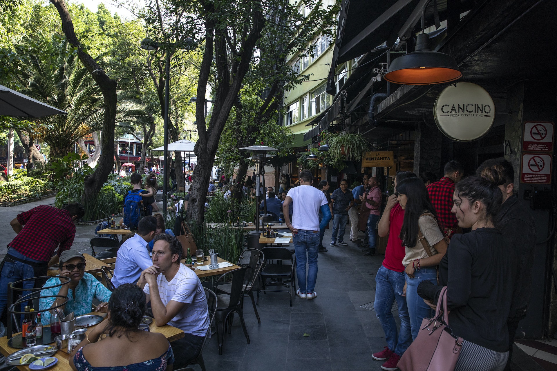 Roma neighborhood is hip and trendy with all kinds of restaurants and bars