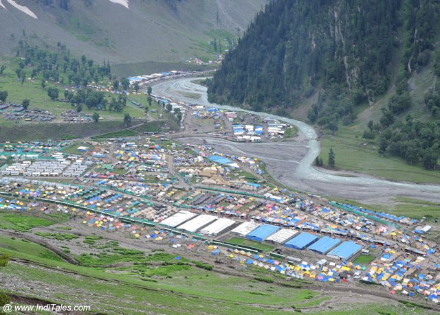 Amarnath Yatra Camp at Baltal - Kashmir Valley