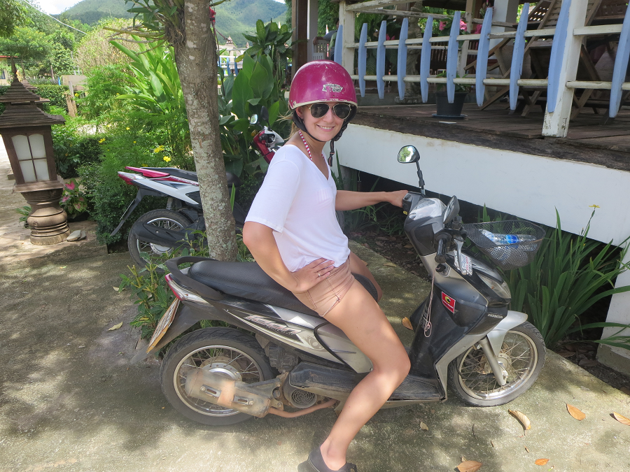 Learning to ride a scooter is one of the top things to do in pai