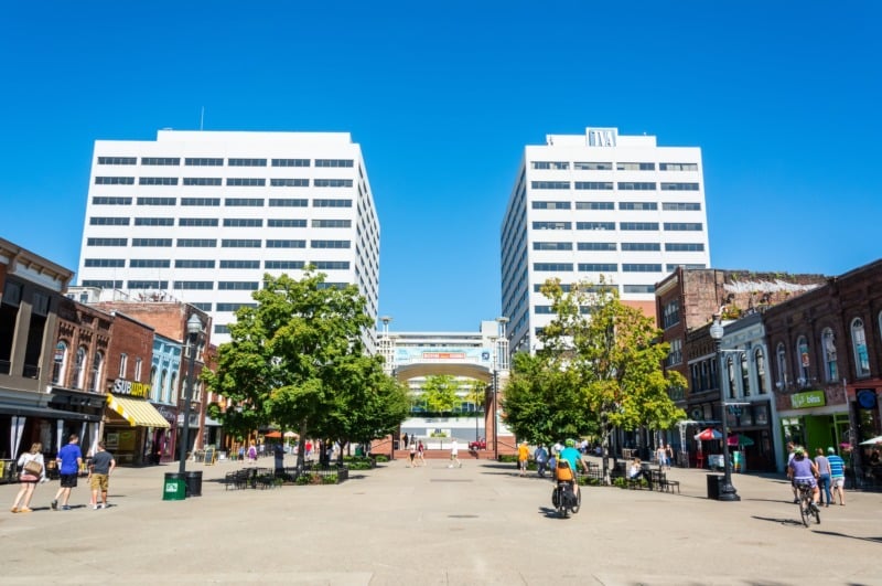 Historic Market Square is the heart of downtown Knoxville
