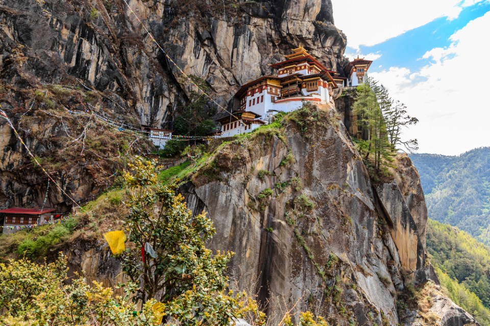 Paro Taktsang Monastery is the most famous of Bhutan Monasteries located in the cliffside of Paro valley in Bhutan