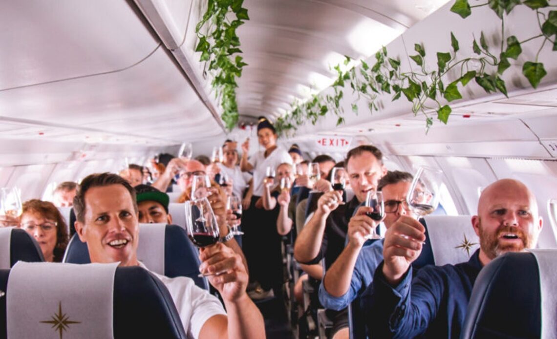 World’s first winery airline takes flight