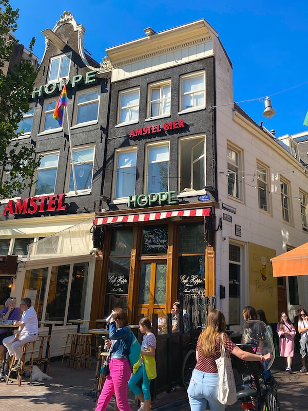 Front of Cafe Hoppe in Amsterdam