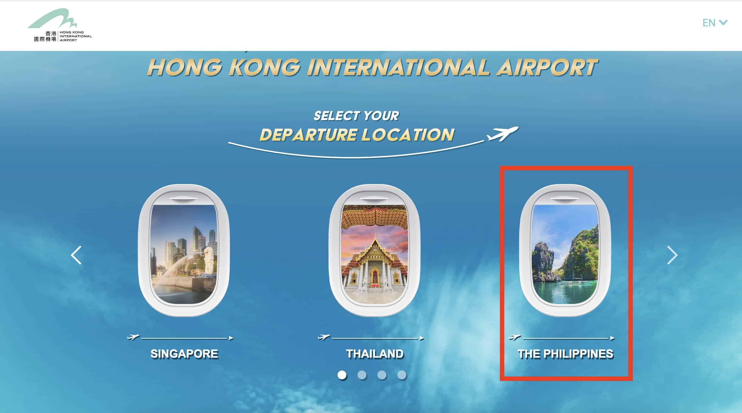 Hong Kong Airport World of Winners Website