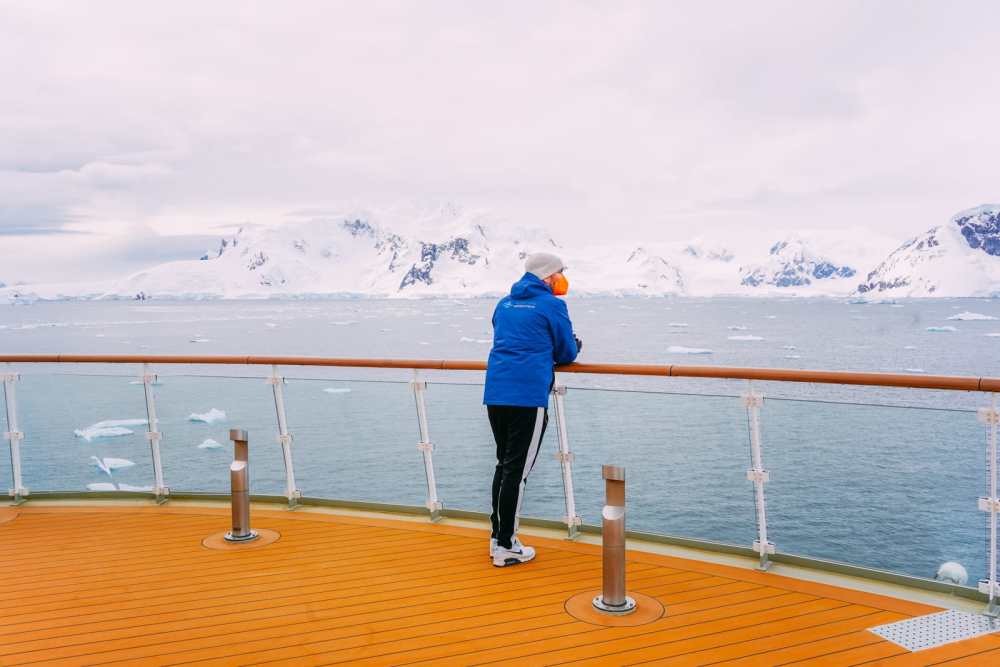 Arriving On Land In Antarctica